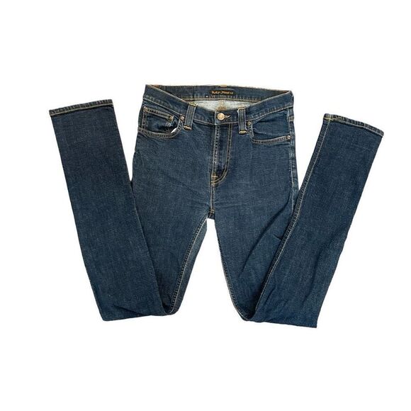 Nudie Jeans Slim Fit in Indigo Blue - Picture 3 of 11